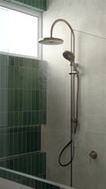 OPAL TWIN SHOWER BRUSHED BRONZE