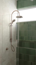 OPAL TWIN SHOWER BRUSHED BRONZE