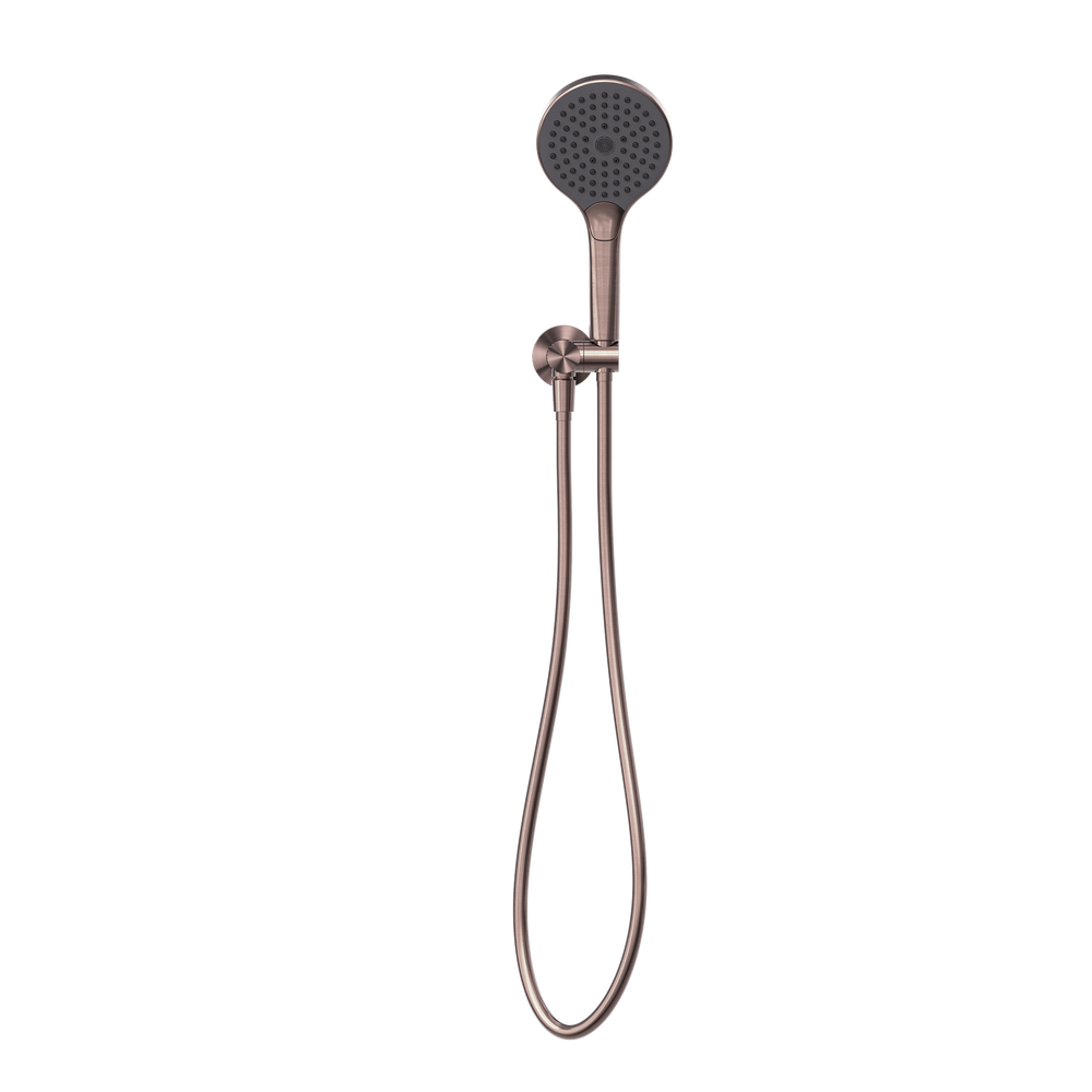 Opal Shower On Bracket With Air Shower II Brushed Bronze — Hand Held Showers