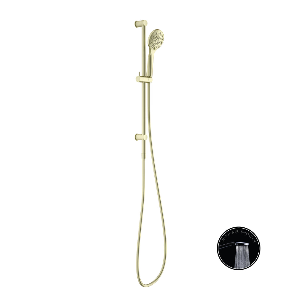 OPAL SHOWER RAIL WITH AIR SHOWER BRUSHED GOLD