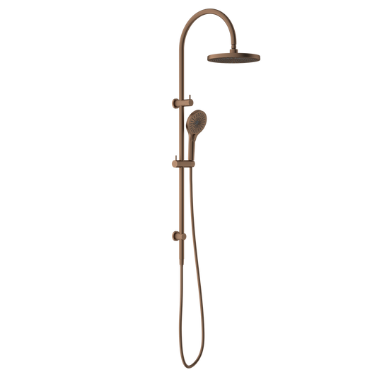 OPAL TWIN SHOWER BRUSHED BRONZE