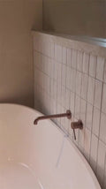 OPAL WALL BASIN/BATH MIXER SEPARATE BACK PLATE 120/160/185/230/260MM BRUSHED BRONZE