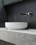 OPAL WALL BASIN/BATH MIXER SEPARATE BACK PLATE 120/160/185/230/260MM GRAPHITE