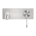 OPAL WALL BASIN/BATH MIXER 120/160/185/230/260MM BRUSHED NICKEL