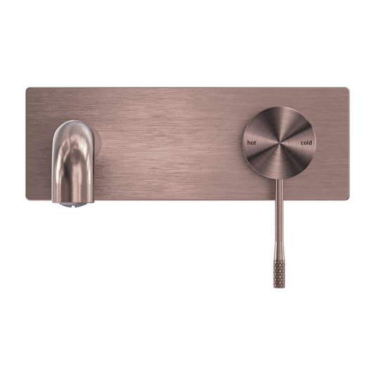 OPAL WALL BASIN/BATH MIXER 120/160/185/230/260MM BRUSHED BRONZE