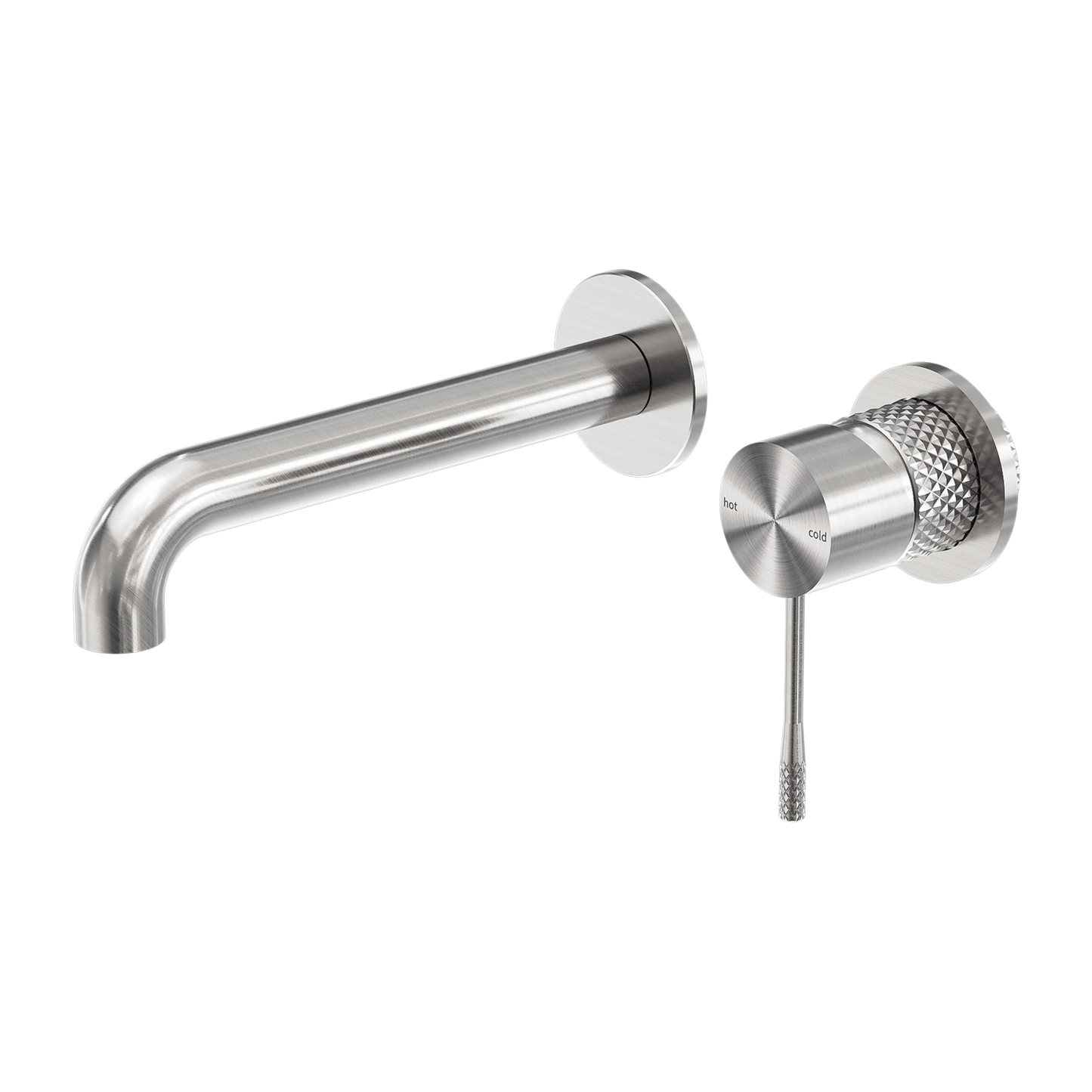 OPAL WALL BASIN/BATH MIXER SEPARATE BACK PLATE 120/160/185/230/260MM BRUSHED NICKEL