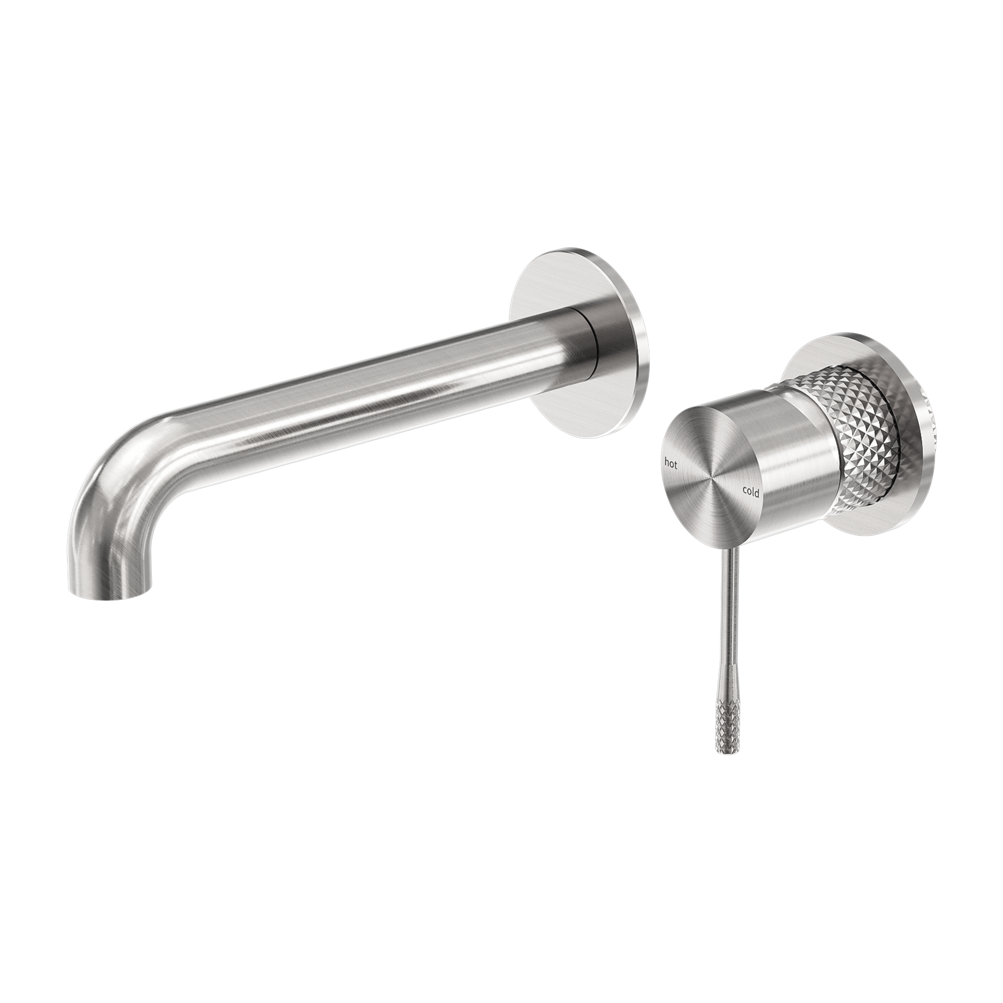 OPAL WALL BASIN/BATH MIXER SEPARATE BACK PLATE 120/160/185/230/260MM BRUSHED NICKEL