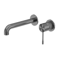 OPAL WALL BASIN/BATH MIXER SEPARATE BACK PLATE 120/160/185/230/260MM GRAPHITE
