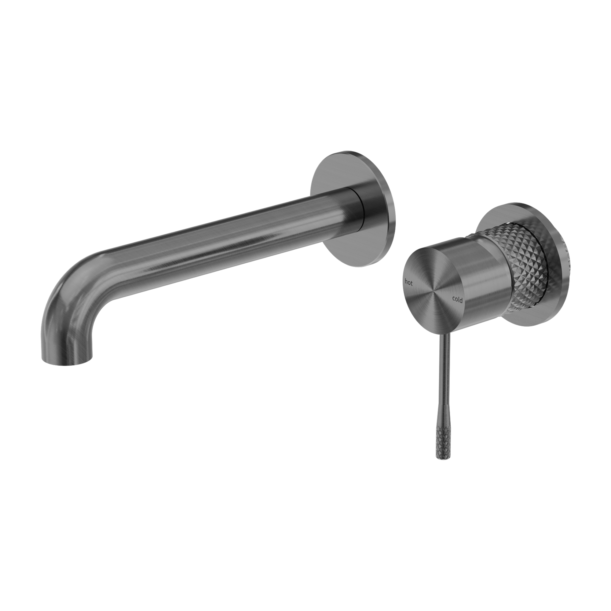 OPAL WALL BASIN/BATH MIXER SEPARATE BACK PLATE 120/160/185/230/260MM GRAPHITE