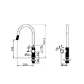 OPAL PULL OUT SINK MIXER WITH VEGIE SPRAY FUNCTION GRAPHITE