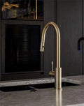 OPAL PULL OUT SINK MIXER WITH VEGIE SPRAY FUNCTION BRUSHED GOLD