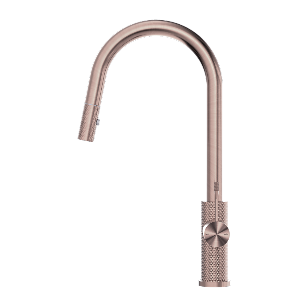 OPAL PULL OUT SINK MIXER WITH VEGIE SPRAY FUNCTION BRUSHED BRONZE