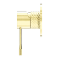 OPAL SHOWER MIXER 80MM PLATE BRUSHED GOLD