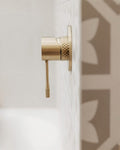 OPAL SHOWER MIXER 80MM PLATE BRUSHED GOLD