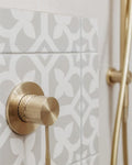 OPAL SHOWER MIXER 80MM PLATE BRUSHED GOLD