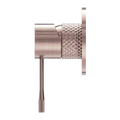 OPAL SHOWER MIXER 80MM PLATE BRUSHED BRONZE
