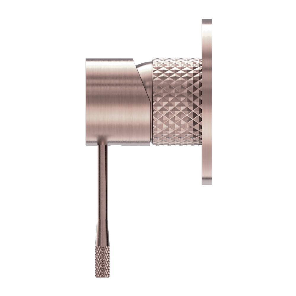 OPAL SHOWER MIXER 80MM PLATE BRUSHED BRONZE