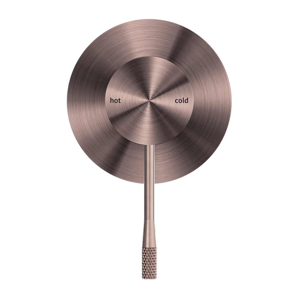 OPAL SHOWER MIXER 80MM PLATE BRUSHED BRONZE