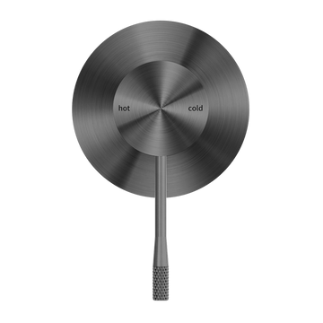 Opal Shower Mixer 80MM Plate Graphite — Gunmetal