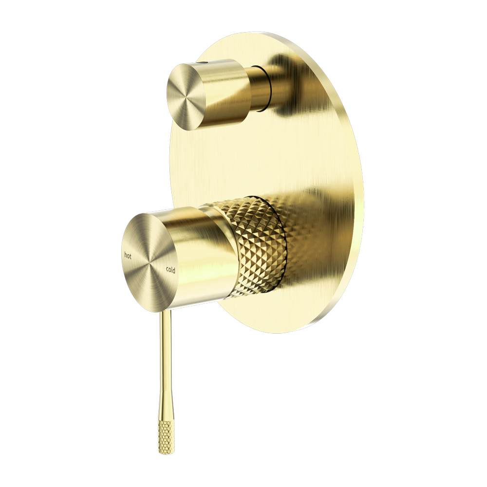 OPAL SHOWER MIXER WITH DIVERTOR BRUSHED GOLD