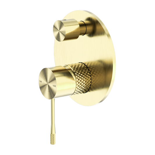 OPAL SHOWER MIXER WITH DIVERTOR BRUSHED GOLD