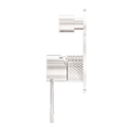 OPAL SHOWER MIXER WITH DIVERTOR BRUSHED NICKEL