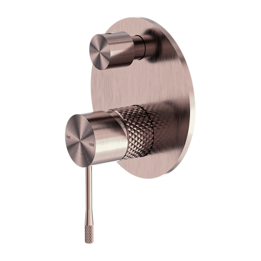 OPAL SHOWER MIXER WITH DIVERTOR BRUSHED BRONZE