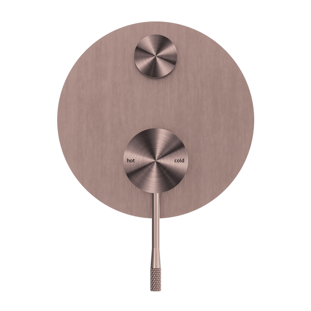 OPAL SHOWER MIXER WITH DIVERTOR BRUSHED BRONZE