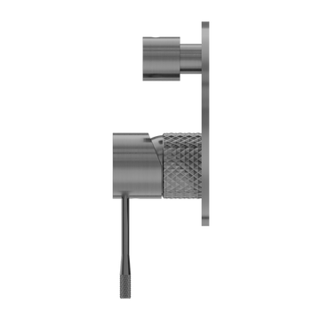 Opal Shower Mixer With Divertor Graphite — Gunmetal