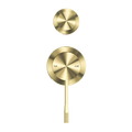 OPAL SHOWER MIXER WITH DIVERTOR SEPARATE PLATE BRUSHED GOLD
