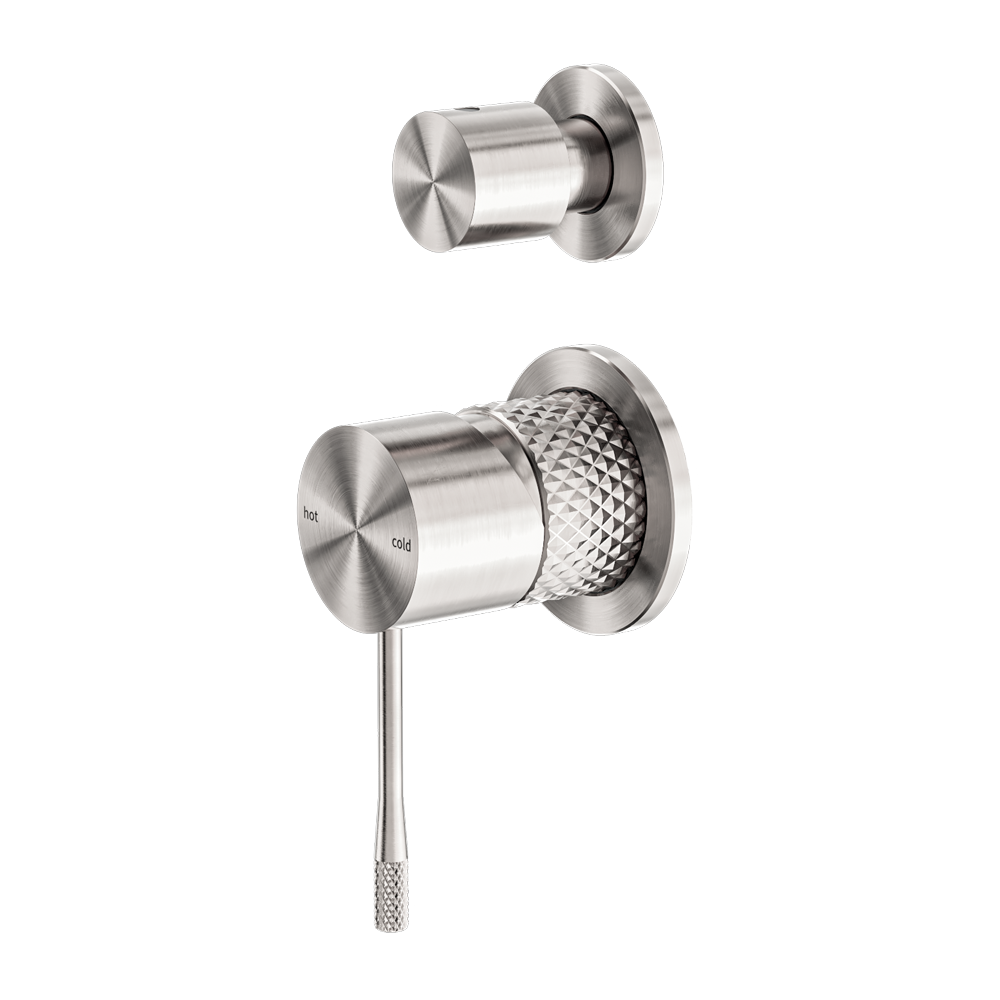 OPAL SHOWER MIXER WITH DIVERTOR SEPARATE PLATE BRUSHED NICKEL