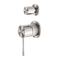 OPAL SHOWER MIXER WITH DIVERTOR SEPARATE PLATE BRUSHED NICKEL