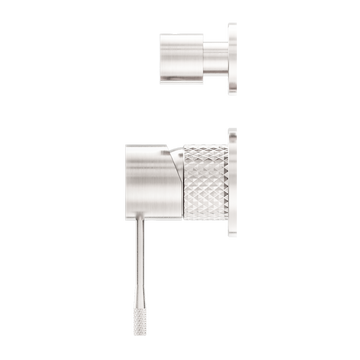 Opal Shower Mixer With Divertor Separate Plate Brushed Nickel