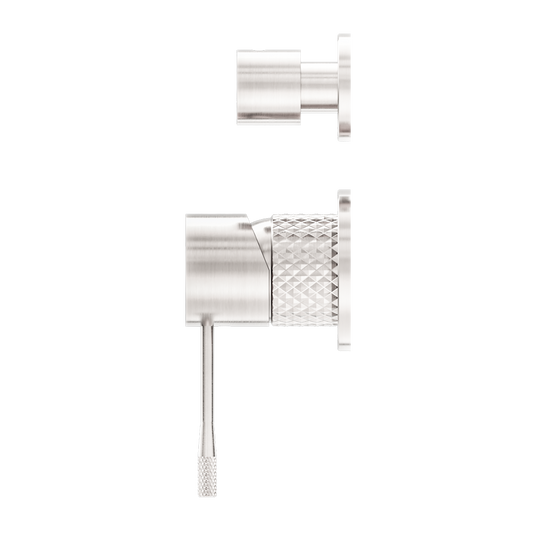 OPAL SHOWER MIXER WITH DIVERTOR SEPARATE PLATE BRUSHED NICKEL