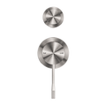 OPAL SHOWER MIXER WITH DIVERTOR SEPARATE PLATE BRUSHED NICKEL
