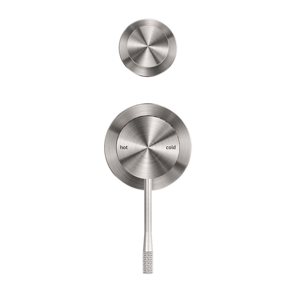 OPAL SHOWER MIXER WITH DIVERTOR SEPARATE PLATE BRUSHED NICKEL