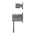 OPAL SHOWER MIXER WITH DIVERTOR SEPARATE PLATE GRAPHITE
