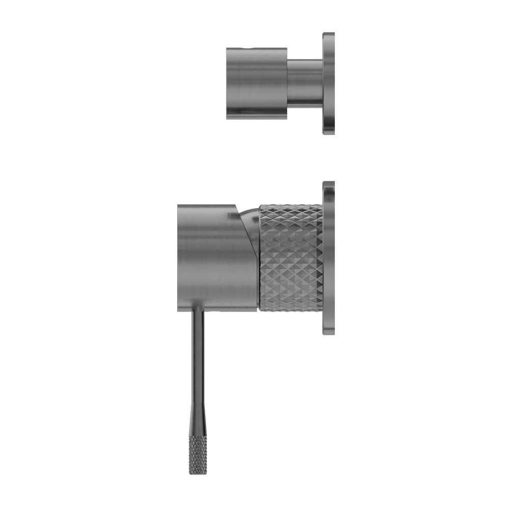 OPAL SHOWER MIXER WITH DIVERTOR SEPARATE PLATE GRAPHITE