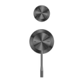 OPAL SHOWER MIXER WITH DIVERTOR SEPARATE PLATE GRAPHITE