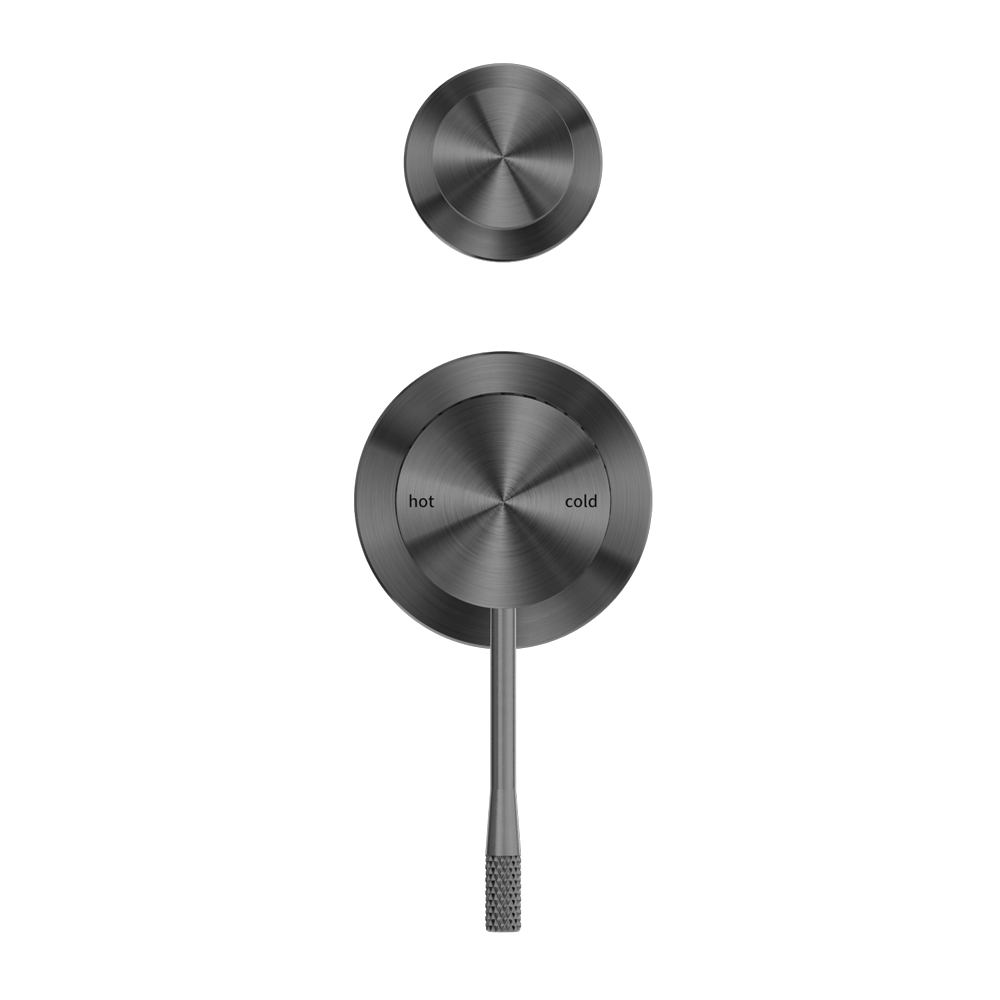 OPAL SHOWER MIXER WITH DIVERTOR SEPARATE PLATE GRAPHITE