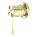 OPAL SHOWER MIXER 60MM PLATE BRUSHED GOLD