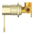 OPAL SHOWER MIXER 60MM PLATE BRUSHED GOLD