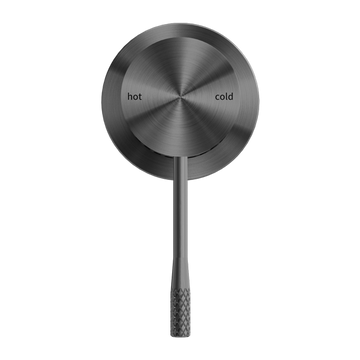 Opal Shower Mixer 60MM Plate Graphite — Gunmetal