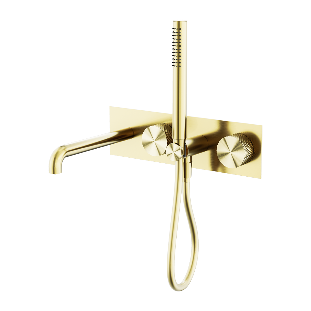 OPAL PROGRESSIVE SHOWER SYSTEM WITH SPOUT 230/250MM BRUSHED GOLD
