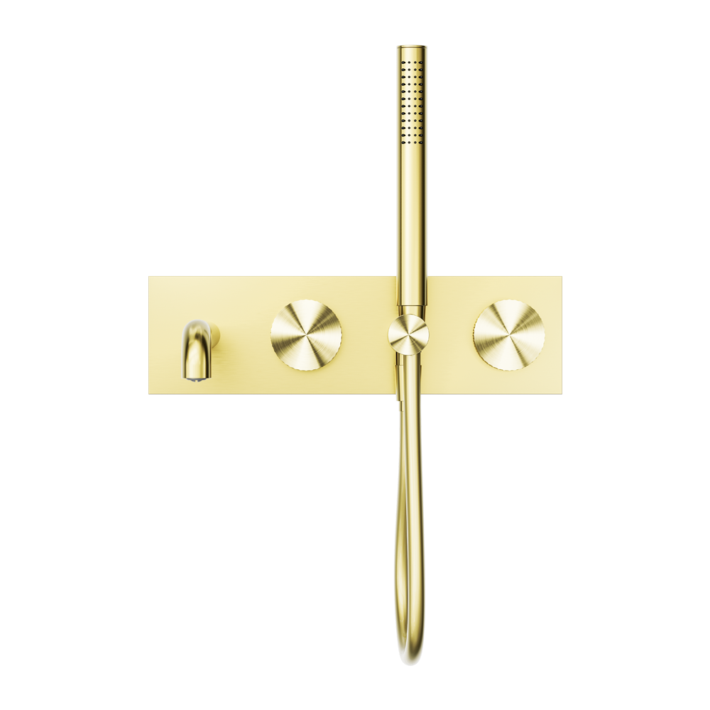 OPAL PROGRESSIVE SHOWER SYSTEM WITH SPOUT 230/250MM BRUSHED GOLD
