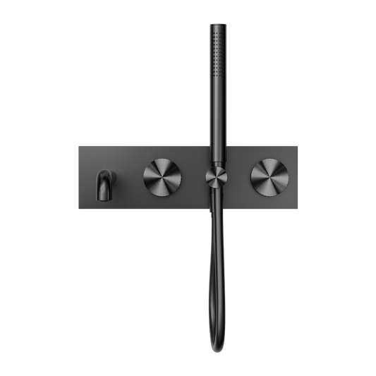 OPAL PROGRESSIVE SHOWER SYSTEM WITH SPOUT 230/250MM GRAPHITE