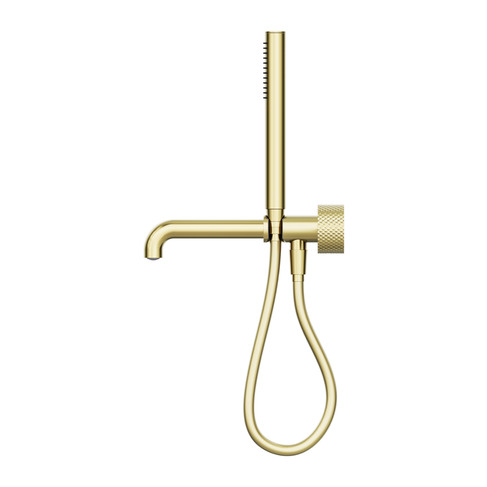 OPAL PROGRESSIVE SHOWER SYSTEM SEPARATE PLATE WITH SPOUT 230/250MM BRUSHED GOLD