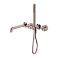 OPAL PROGRESSIVE SHOWER SYSTEM SEPARATE PLATE WITH SPOUT 230/250MM BRUSHED BRONZE