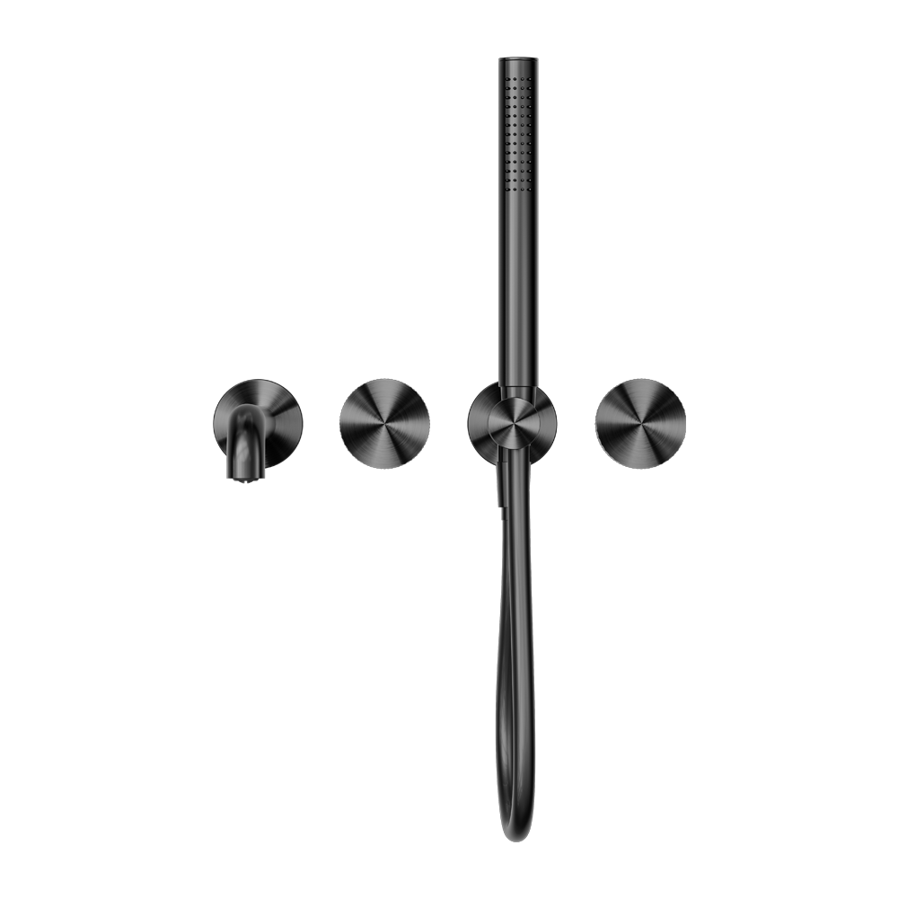 OPAL PROGRESSIVE SHOWER SYSTEM SEPARATE PLATE WITH SPOUT 230/250MM GRAPHITE