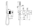 OPAL PROGRESSIVE SHOWER SYSTEM BRUSHED GOLD